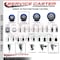 Service Caster 3.5'' SS Blue Poly Swivel 1-3/4'' Expanding Stem Caster Total Lock Brake SCC-SSEXTTL20S3514-PPUB-BLUE-134 - alternate 4